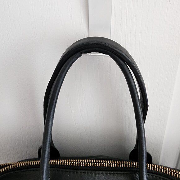 Authentic Kate Spade Hampton Road Janie Black Leather Satchel Shoulder Bag Purse - Picture 6 of 14